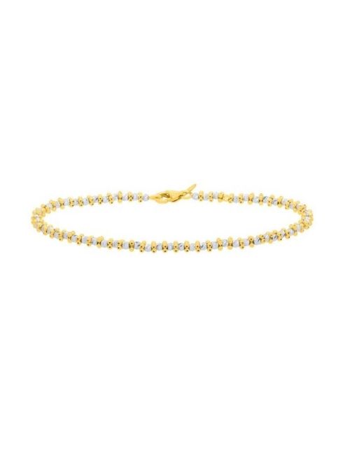 Tresorra Metallic 14K Pallina Bead Tt Chain Bracelet