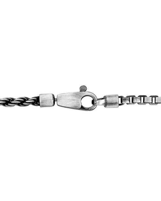 Amour Metallic Half Rope & Half Box Bracelet