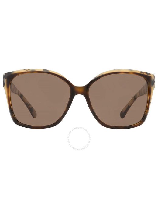 Michael Kors Malia Brown Solid Square Sunglasses Mk2201 395173 58