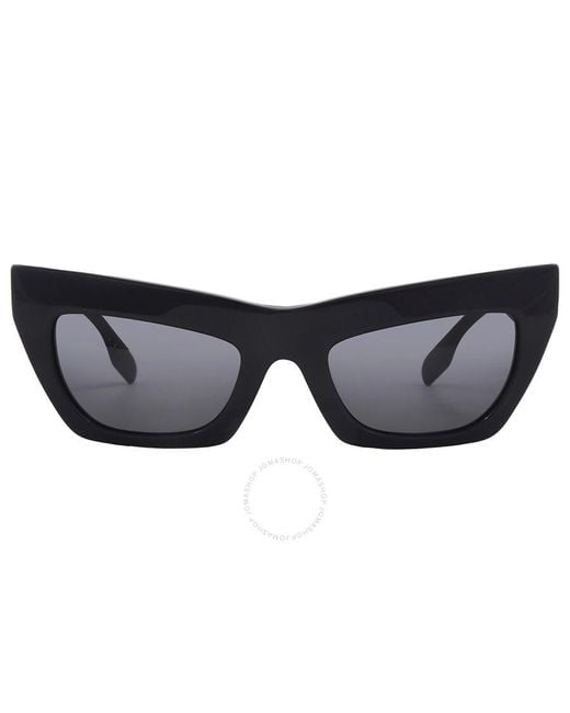 Burberry Blue Dark Grey Cat Eye Sunglasses Be4405 300187 51