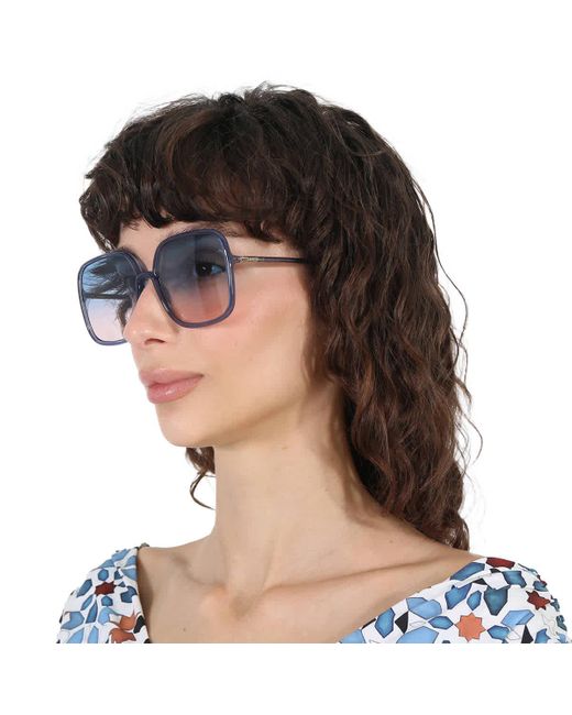 Dior Stellaire Blue Pink Gradient Sport Sunglasses Cd40006u 92w 59