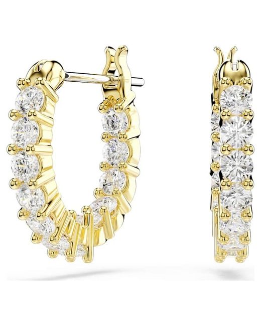 Swarovski Metallic Matrix Vittore-Tone Plated Hoop Earrings