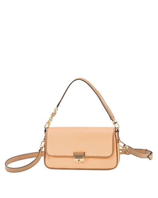 Michael Kors Bradshaw Small Leather Shoulder Bag in Natural Lyst