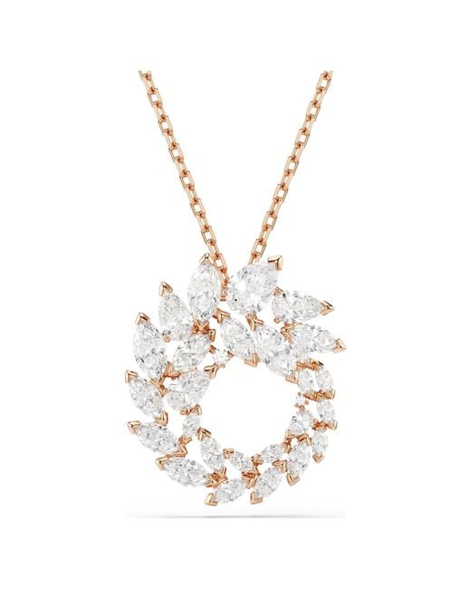 Swarovski Metallic Mesmera Pendant, Marquise Cut, 18K Rose Finish