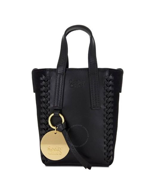 See By Chloé Black Mini Tilda Tote Bag