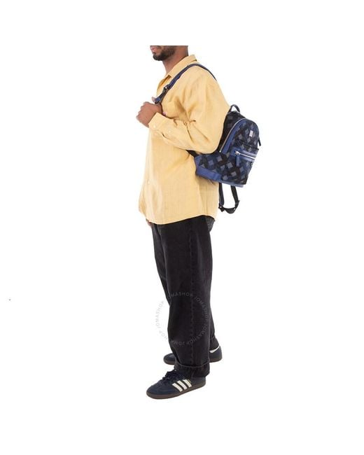 MCM Blue Dieter Munich Lion Camouflage Backpack