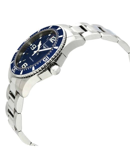 Longines Hydroconquest Blue Dial Watch L37404966 in Metallic for