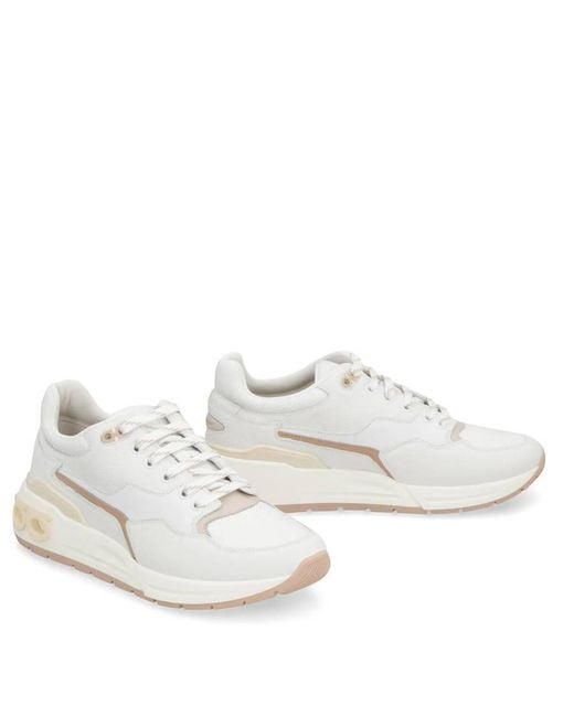 Ferragamo White Cosma Leather Sneaker