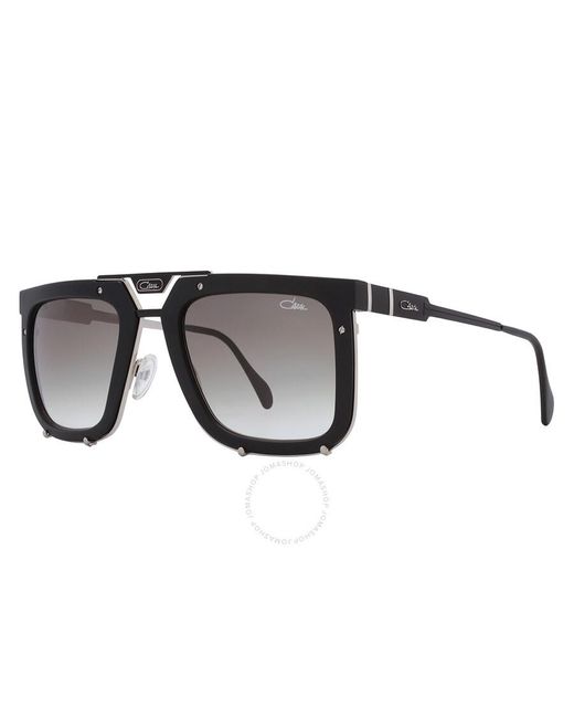 Cazal Black Grey Gradient Square Sunglasses 648 002 56