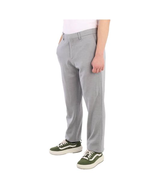 Burberry Gray Cashmere Silk Jersey English Fit Tailored Trousers for men