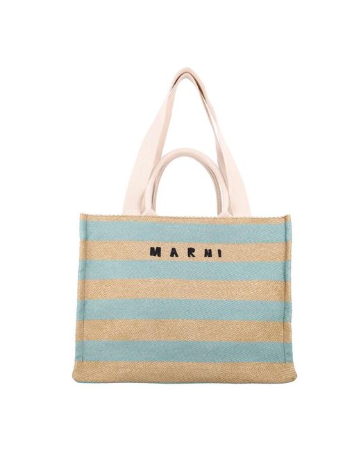Marni Blue Shopping Bags