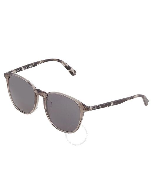 Moncler Metallic Smoke Square Sunglasses Ml0189-f 01a 54
