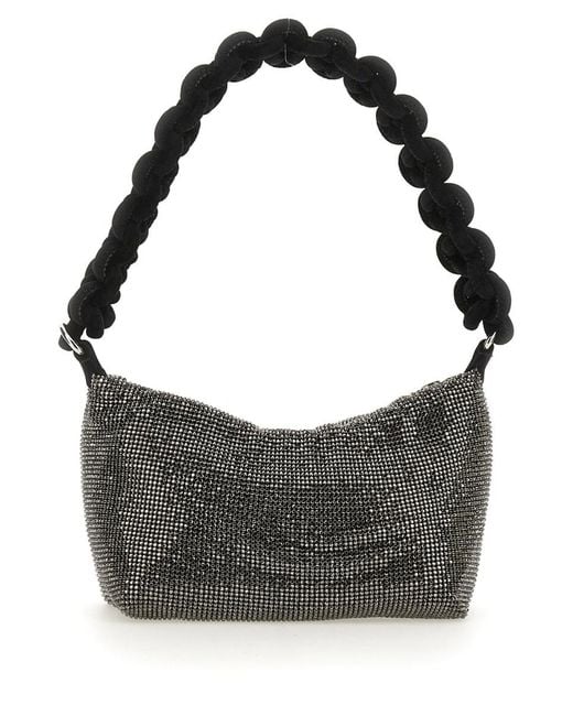 Kara Gray Bag With Knotted Handle