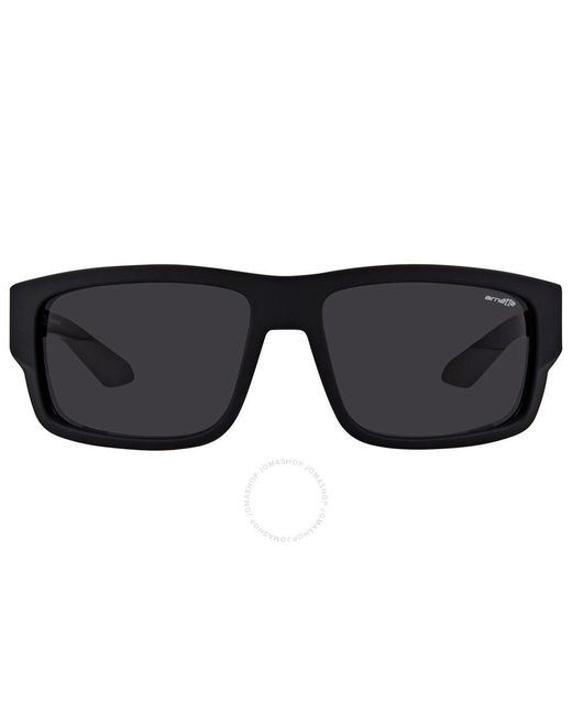 Arnette Black Dark Rectangular Sunglasses An4221 44787 62 for men