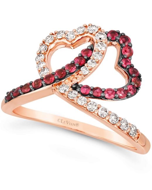 Le Vian Pink Ladies Passion Ruby Rings Set
