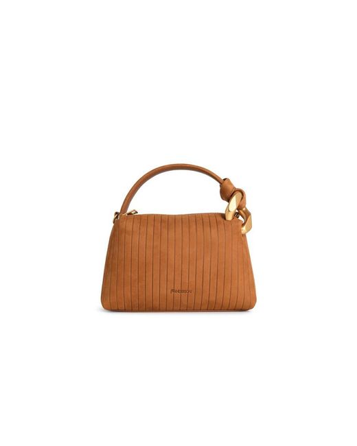 J.W. Anderson Brown J.W. Anderson Small Corner Caramel Suede Bag
