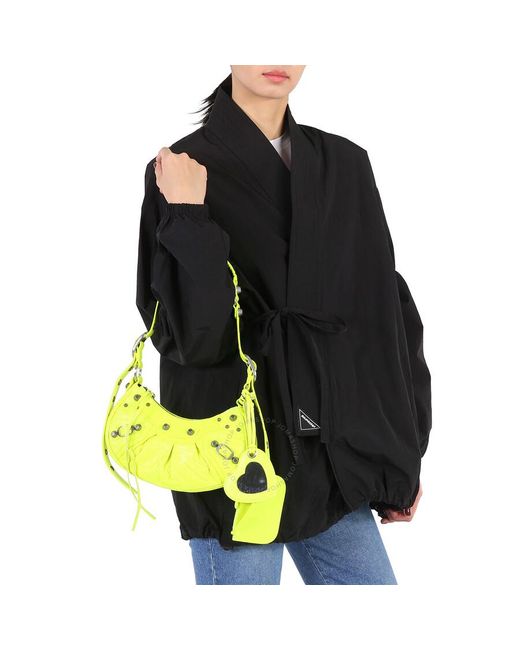 Balenciaga Yellow Le Cagole Xs Shoulder Bag