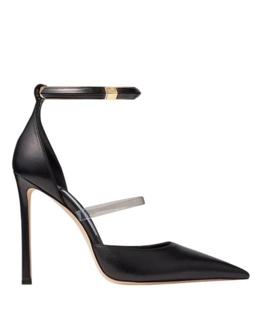 Jimmy Choo Black Dreece 110 Pointed-Toe Pumps, Brand Size 35 Us