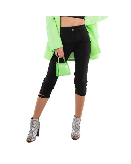 Jacquemus Green Ladies Le Pantalon Caraco Cropped Trousers, Brand Size 36 (Us Size 2)