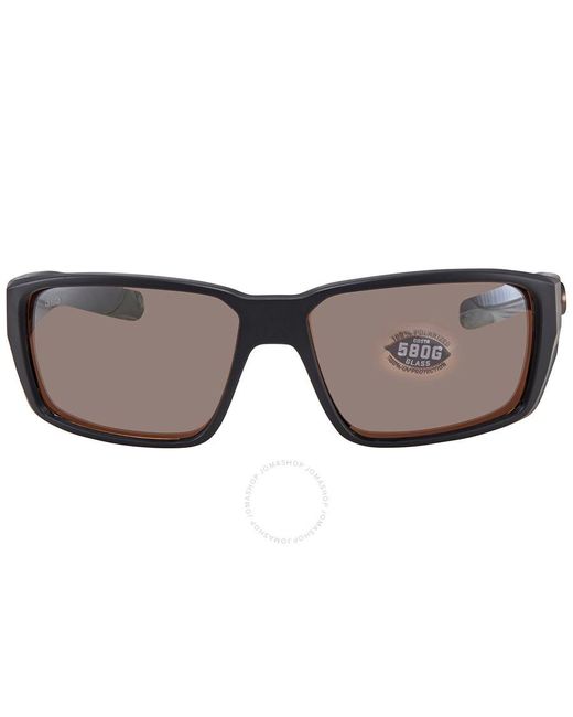 Costa Del Mar Brown Fantail Pro Copper Silver Mirror Polarized Glass Sunglasses 6s9079 907903 60 for men