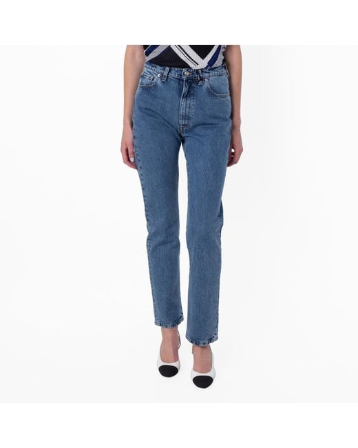 Bally Blue Five-Pocket Cotton Denim Jeans