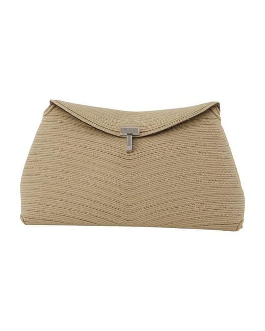 Totême Natural Canvas Clutch