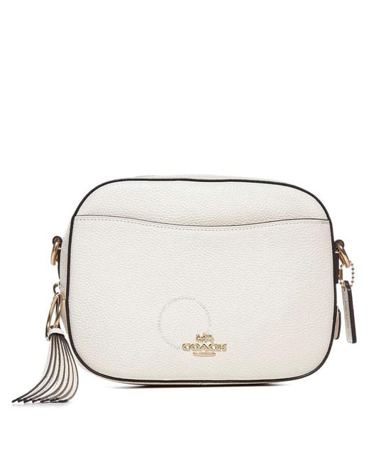 COACH Pebbled Leather Camera Bag in Natural Lyst