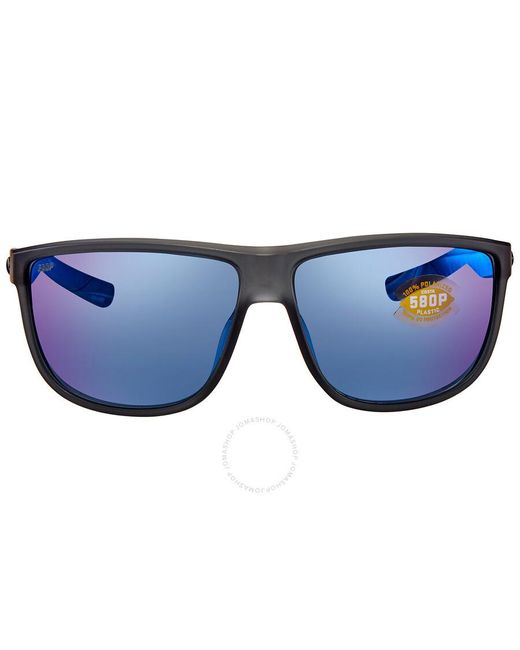 Costa Del Mar Blue Cta Del Mar Rincondo Mirror Polarized Polycarbonate Sunglasses for men