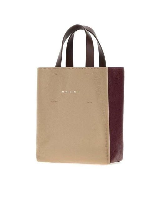 Marni Natural Museo Top Handle Bag