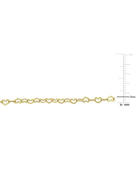 Amour Metallic 3Mm Heart Link Bracelet