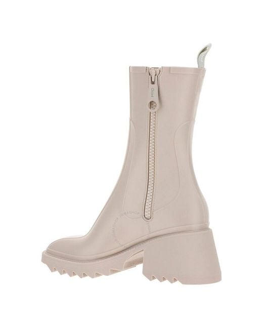 Chloé Brown Betty Rubber Rain Boots, Brand Size 39 Us