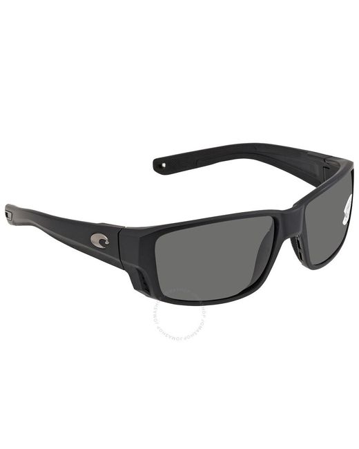 Costa Del Mar Gray Tuna Alley Pro Grey Polarized Glass Sunglasses 6s9105 910505 60 for men