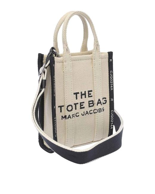 Marc Jacobs Natural The Jacquard Mini Phone Tote Bag