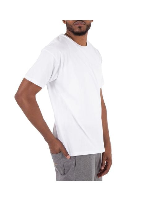 Bally White Organic Cotton Pique Logo T-Shirt for men