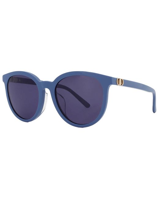 Dior Blue Grey Oval Sunglasses Cd40020f 90v 57