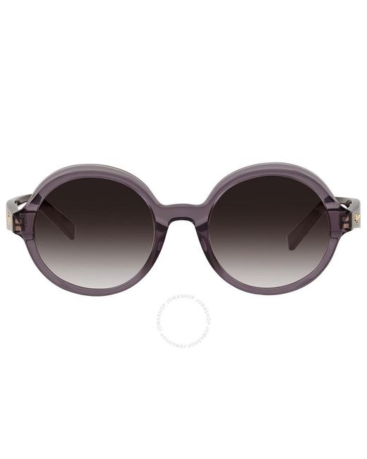 Ferragamo Brown Round Sunglasses Sf978s 057 52