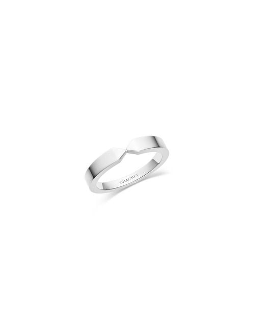 Chaumet White Platinum Triomphe De Wedding Band for men
