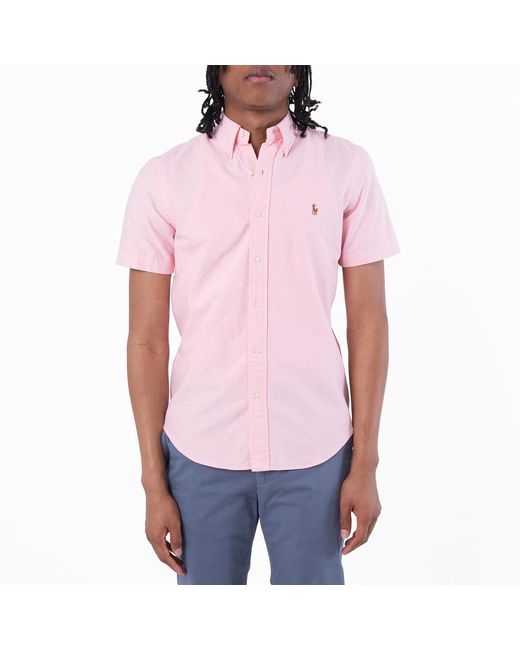 Polo Ralph Lauren Red Custom Fit Oxford Shirt for men