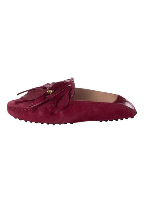 Tod's Red Tod's Gommini Vendre Mules