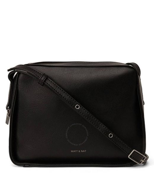 Matt & Nat Black Arbor Arc Vegan Crossbody Bag