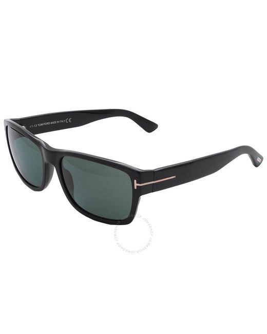 Tom Ford Gray Mason Rectangular Sunglasses Ft0445 01n 58 for men