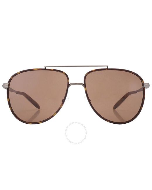 Michael Kors Saxon Dark Brown Pilot Sunglasses Mk1132j 102373 59 for men