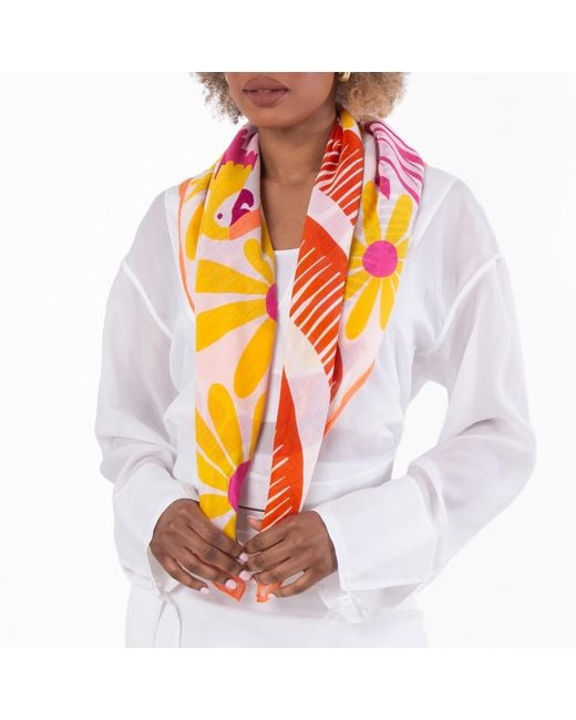 Inoui Edition Orange Scarf 100 Mangrove