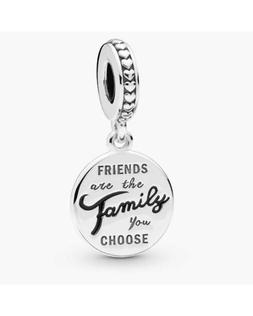Pandora White Tag Dangle With Enamel for men