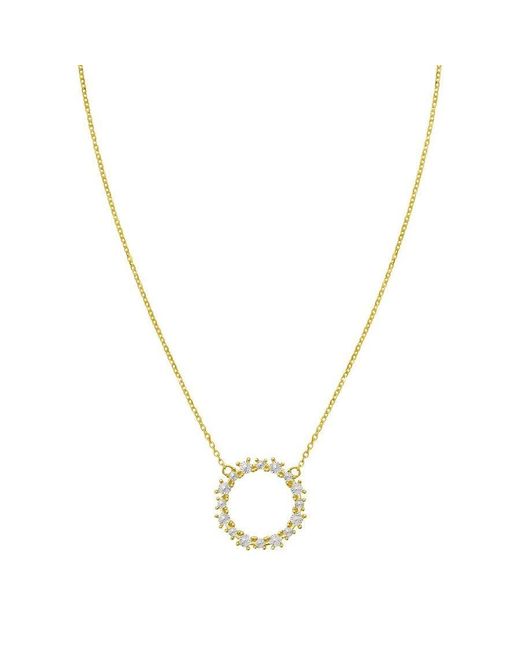 Tresorra Metallic 14K & Diamon'Oro Circle Necklace