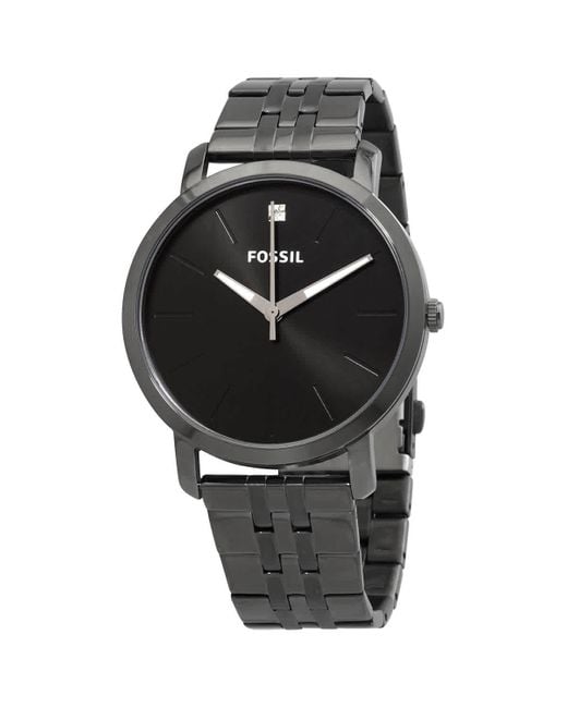 Fossil Black Lux Luther Quartz Dial Watch for men
