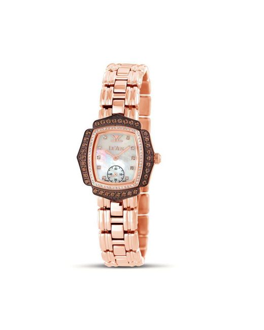 Le Vian White Time Quartz Diamond Watch