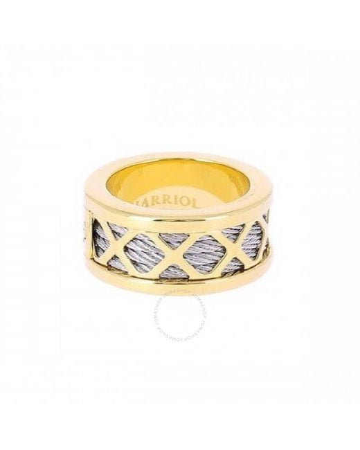 Charriol Metallic Forever Steel Pvd Yellow Cable Ring