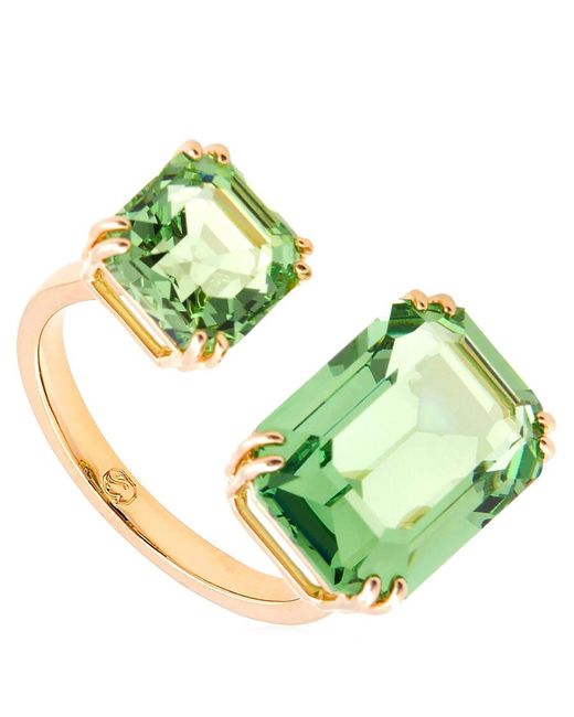 Swarovski Green Millenia Cocktail Ring Shiny Peridot, Size 52
