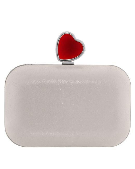 Jimmy Choo Multicolor Micro Cloud Heart Clasp Clutch Bag With Chain Strap